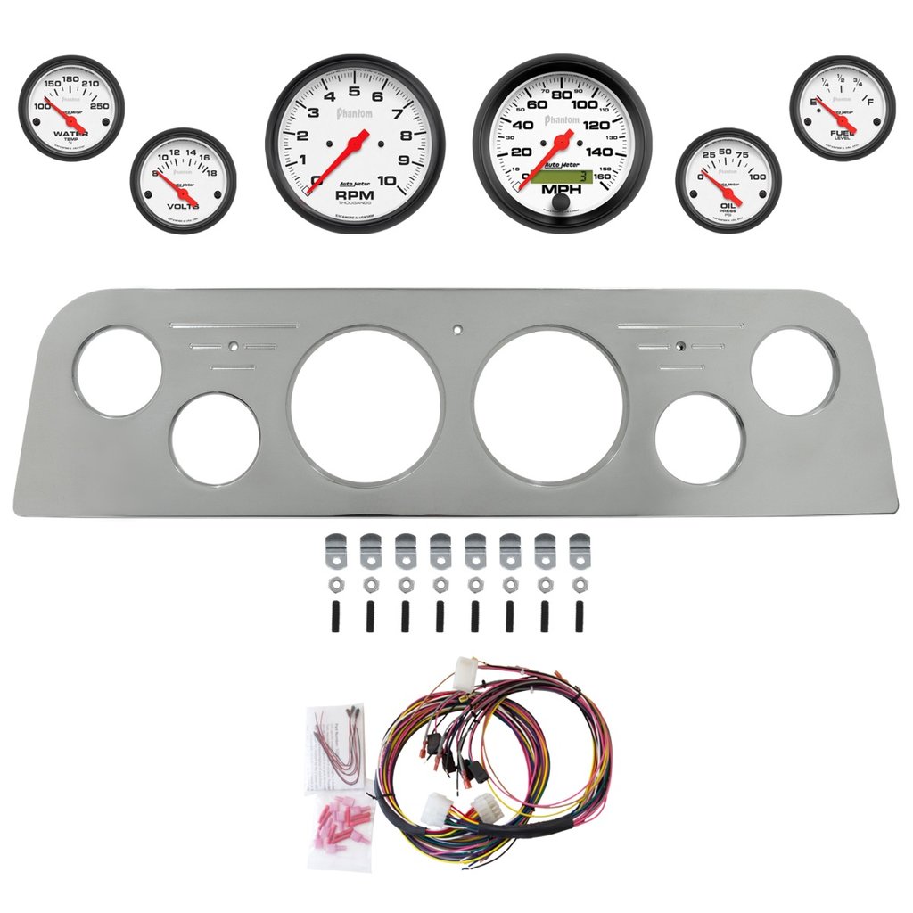 AutoMeter 6 GAUGE DIRECT-FIT DASH KIT, GMC TRUCK 60-61, PHANTOM