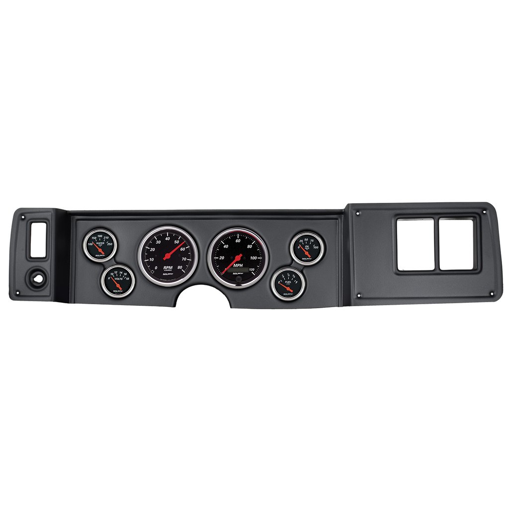 AutoMeter 6 GAUGE DIRECT-FIT DASH KIT, CAMARO 79-81, DESIGNER BLACK