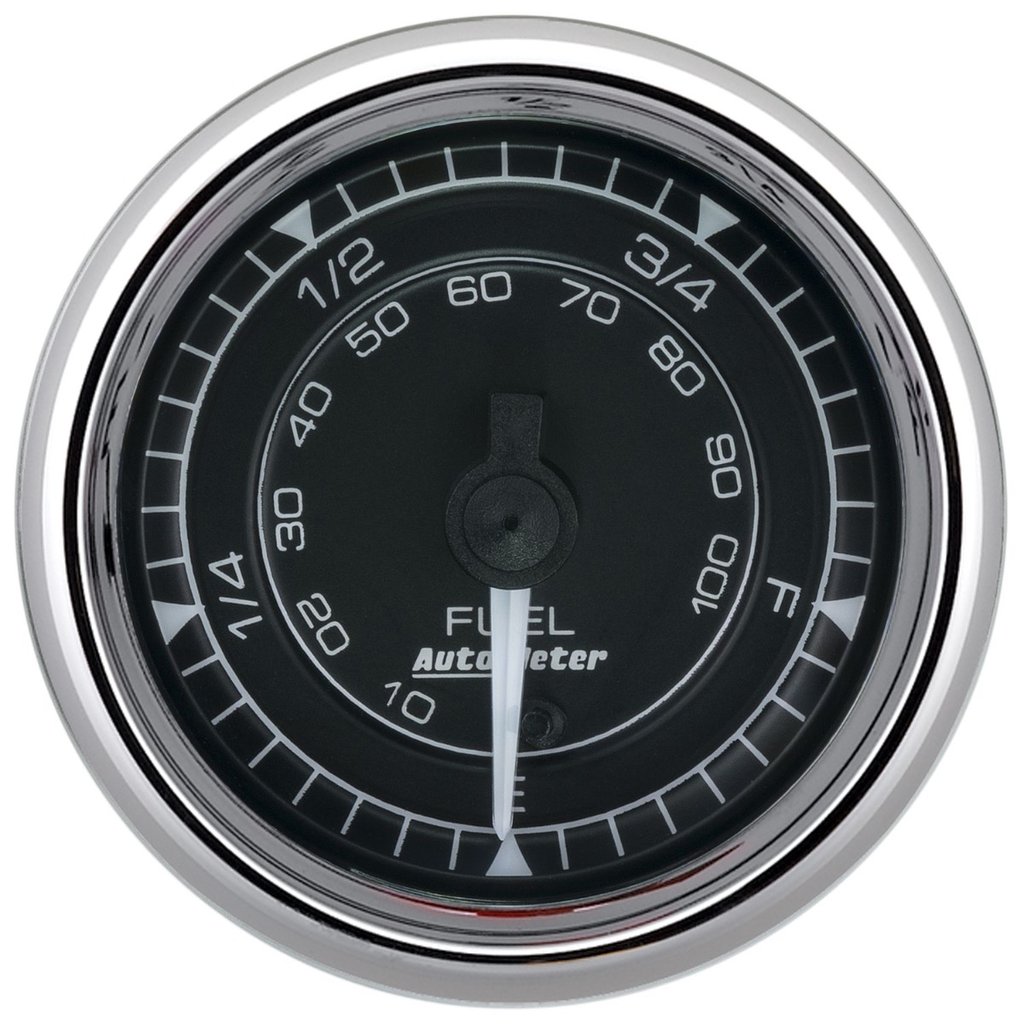 AutoMeter 2-1/16" FUEL LEVEL 0-280Ω PROGRAMMABLE CHRONO CHROME