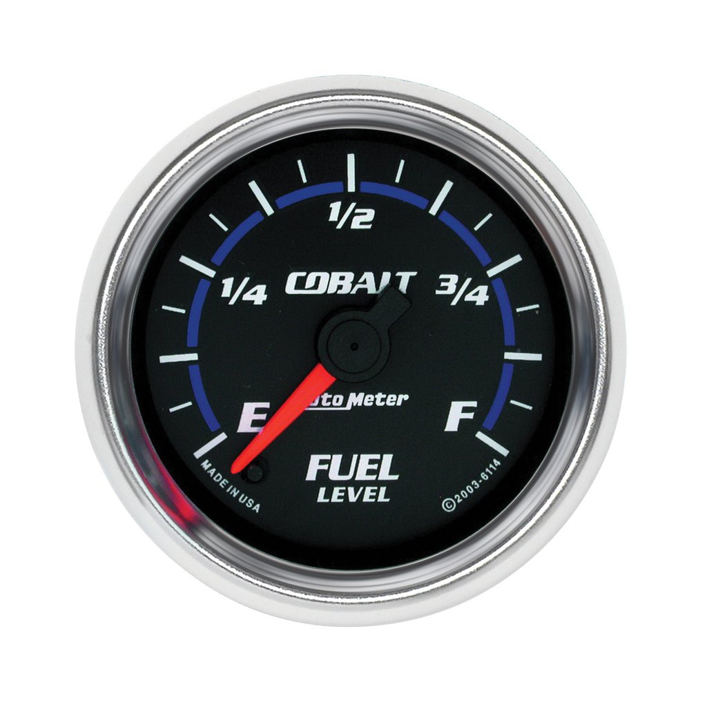 AutoMeter 2-1/16" FUEL LEVEL, PROGRAMMABLE 0-280 Ω, STEPPER MOTOR, COBALT