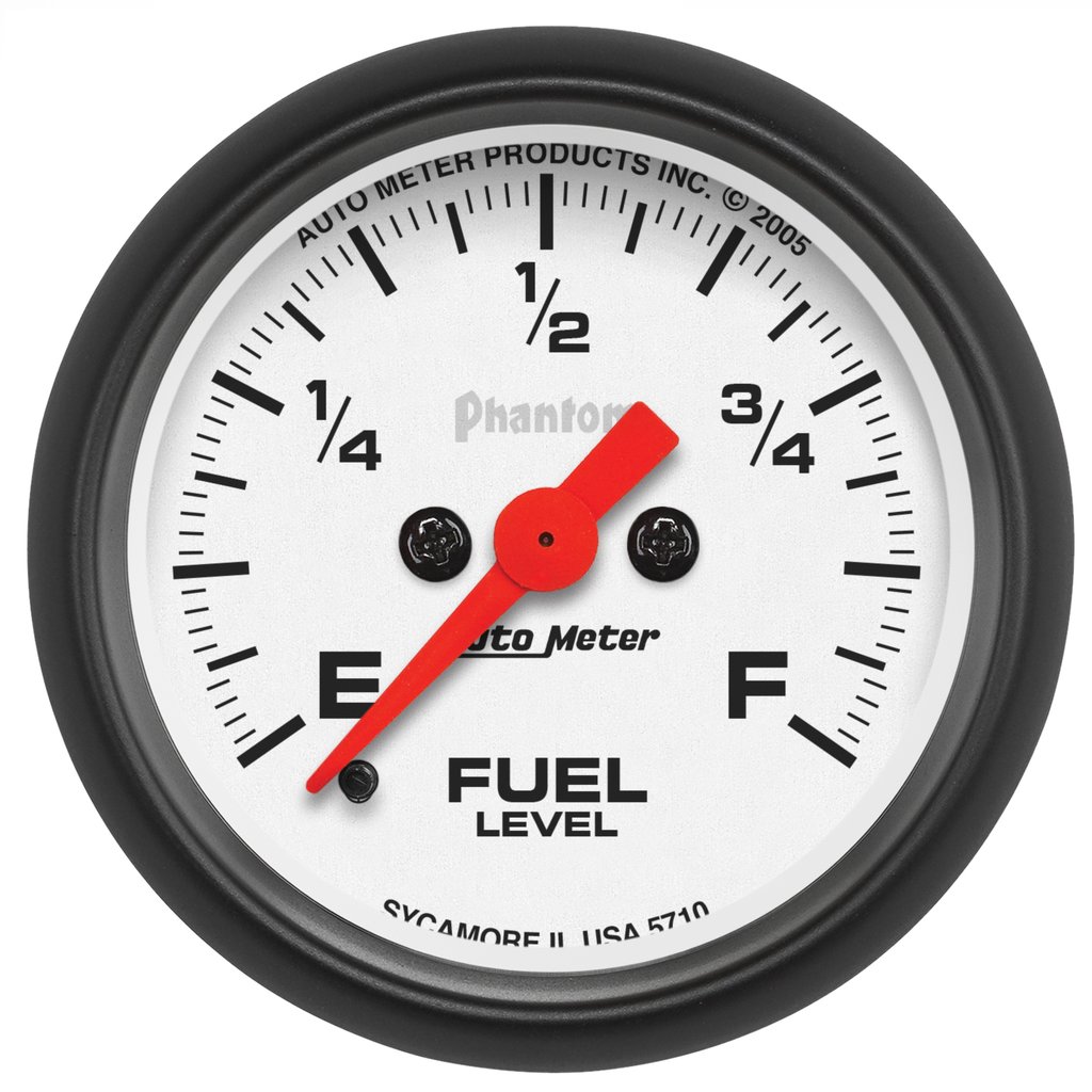 AutoMeter 2-1/16" FUEL LEVEL, PROGRAMMABLE 0-280 Ω, STEPPER MOTOR, PHANTOM