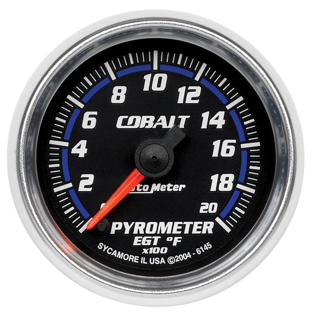 AutoMeter 2-1/16" PYROMETER, 0-2000 °F, STEPPER MOTOR, COBALT