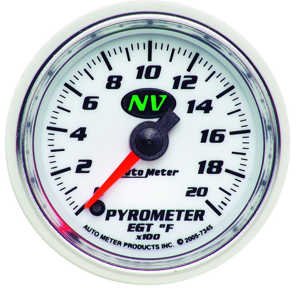 AutoMeter 2-1/16" PYROMETER, 0-2000 °F, STEPPER MOTOR, NV
