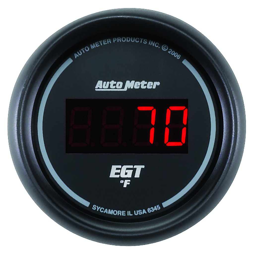 AutoMeter 2-1/16" PYROMETER, 0-2000 °F, SPORT-COMP DIGITAL