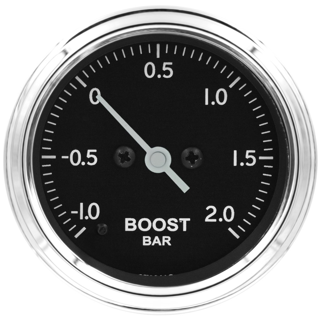 AutoMeter BOOST, PRO STEPPER MOTOR, 52MM, CLASSIC, -1 TO +2 BAR, INCL. T-FITTING