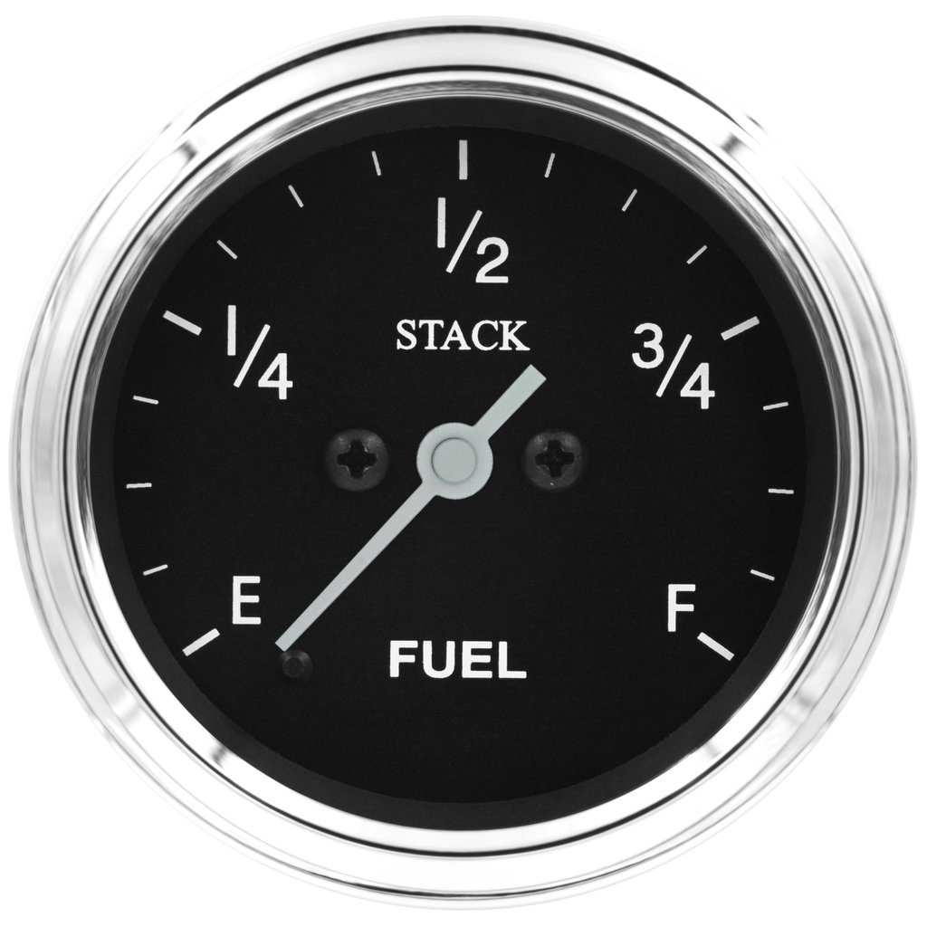 AutoMeter FUEL LEVEL, PRO STEPPER MOTOR, 52MM, CLASSIC, 0-280OHM PROGRAMMABLE