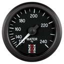 AutoMeter WATER TEMP, 6 FT., MECHANICAL, 52MM, BLACK, 120-240 °F, 6 FT., MECHANICAL, 1/2" NPT (M)