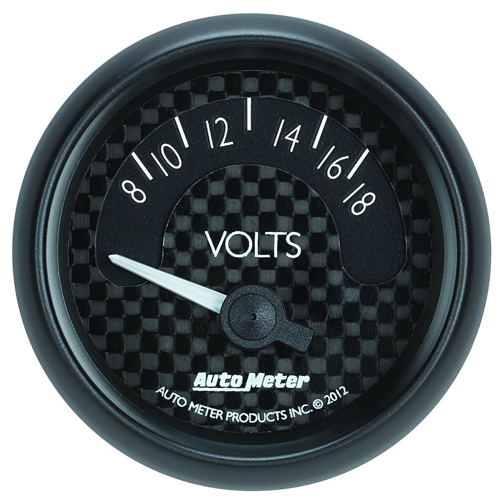 AutoMeter 2-1/16" VOLTMETER, 8-18V, AIR-CORE, GT