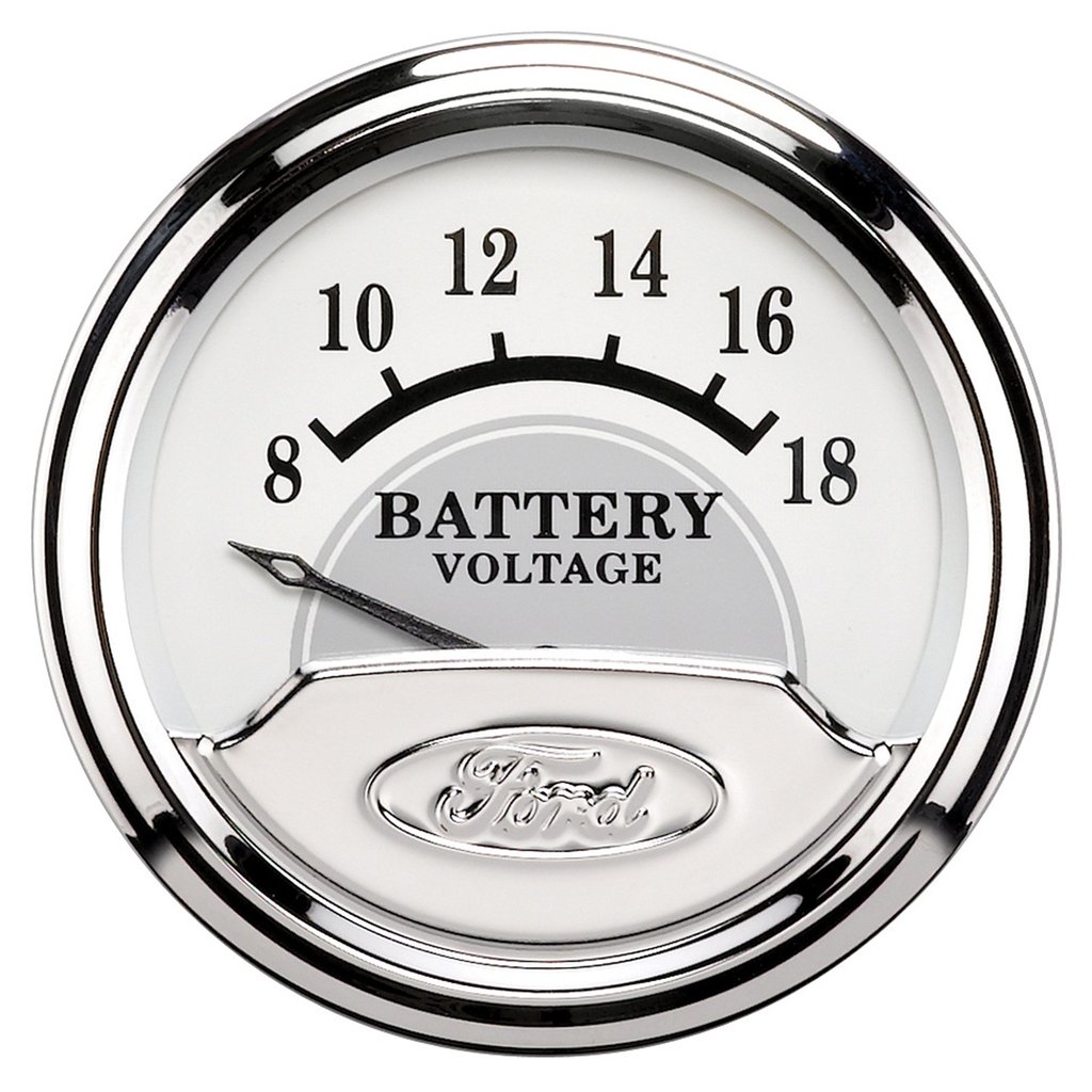 AutoMeter 2-1/16" VOLTMETER, 8-18V, AIR-CORE, FORD MASTERPIECE