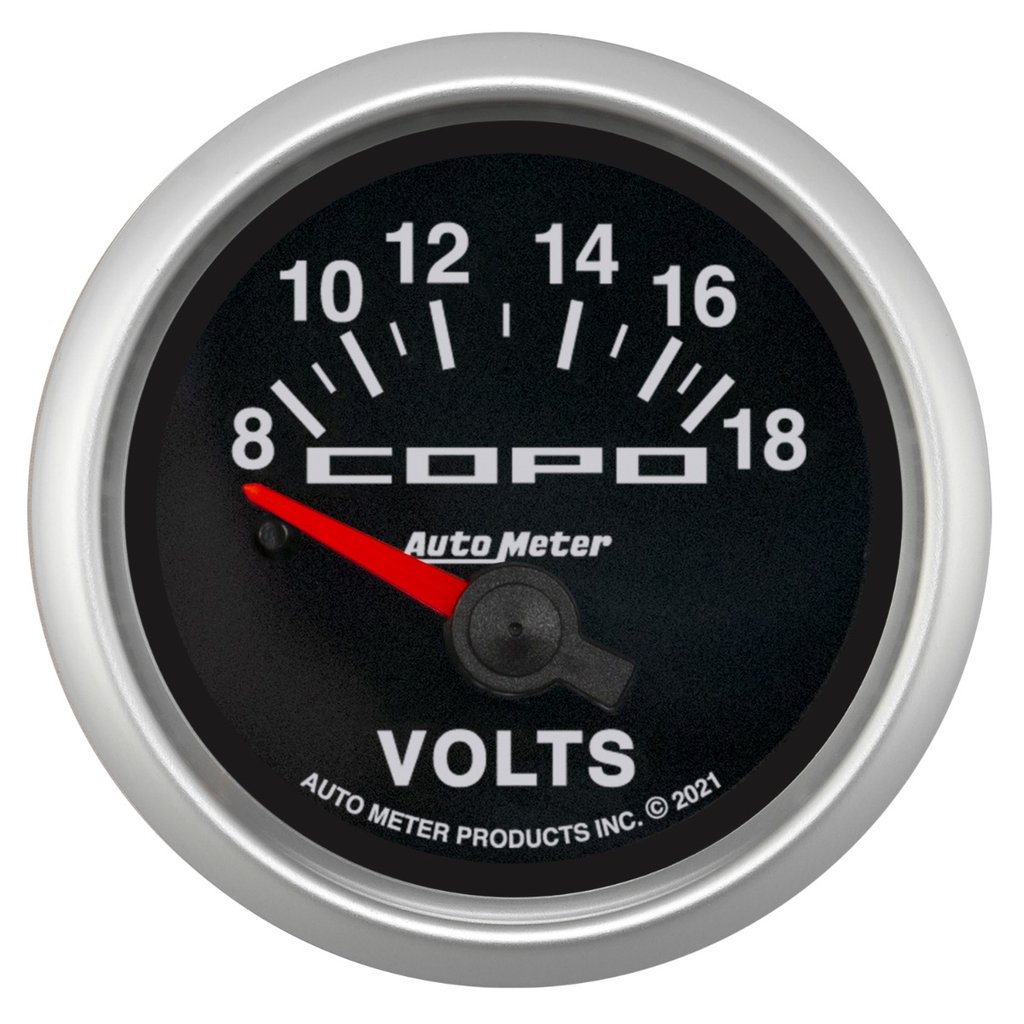 AutoMeter 2-1/16" VOLTMETER, 18V, ELECTRIC, COPO
