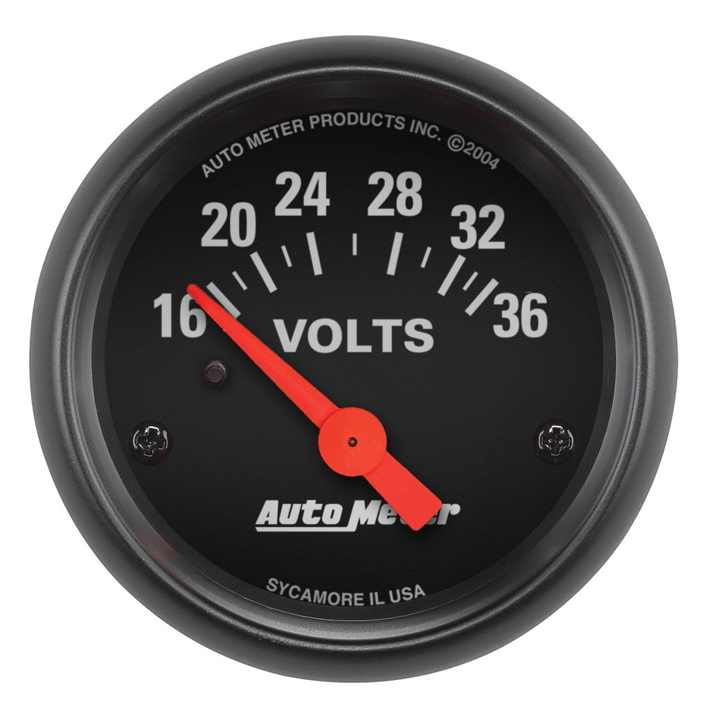 AutoMeter 2-1/16" VOLTMETER, 16-36V, AIR-CORE, Z-SERIES
