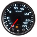 AutoMeter 2-1/16" BOOST/VACUUM, 30 IN HG/30 PSI, STEPPER MOTOR, SPEK-PRO, BLACK DIAL, BLACK BEZEL, SMOKED LENS