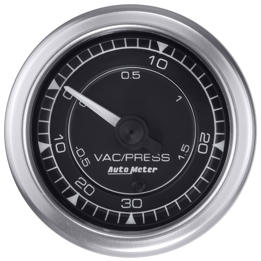 AutoMeter 2-1/16" BOOST/VACUUM, 30 IN HG/30 PSI, STEPPER MOTOR, CHRONO