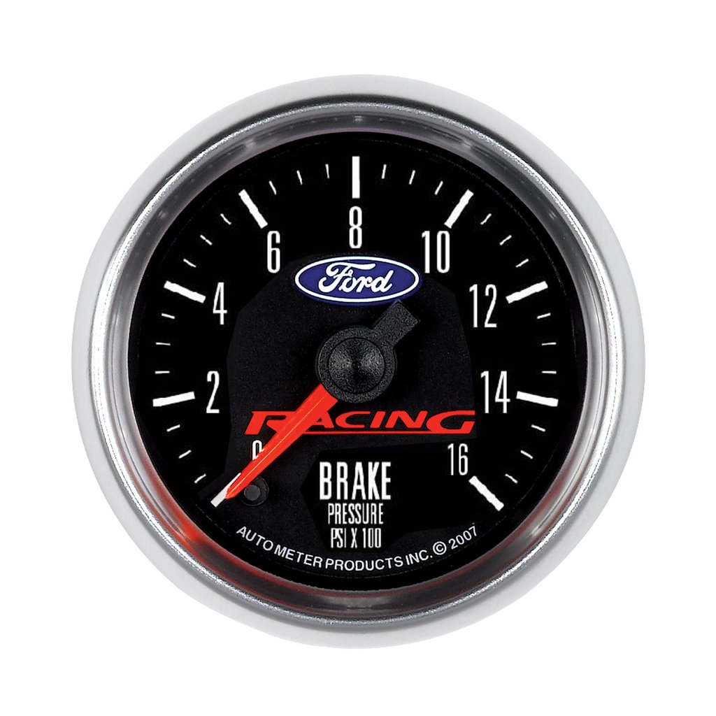 AutoMeter 2-1/16" BRAKE PRESSURE, 0-1600 PSI, STEPPER MOTOR, FORD RACING