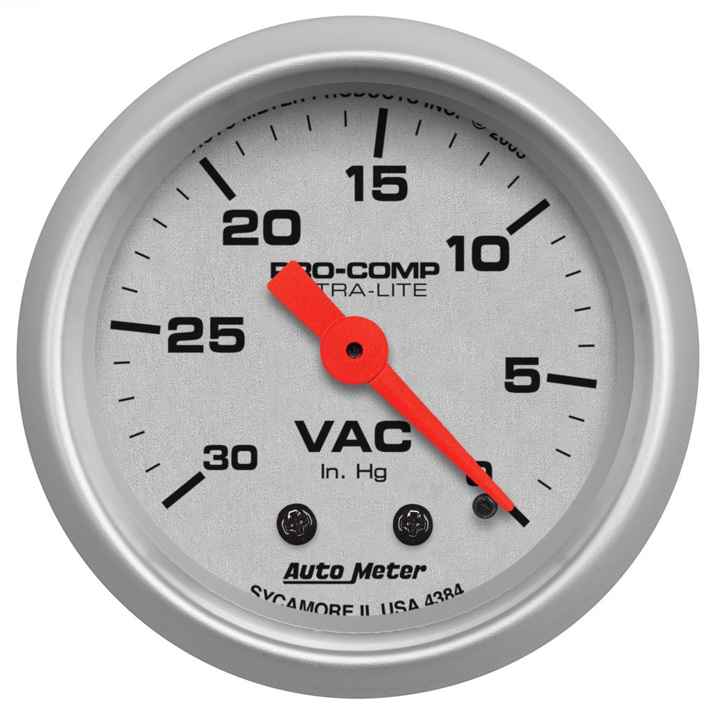 AutoMeter 2-1/16" VACUUM, 0-30 IN HG, ULTRA-LITE