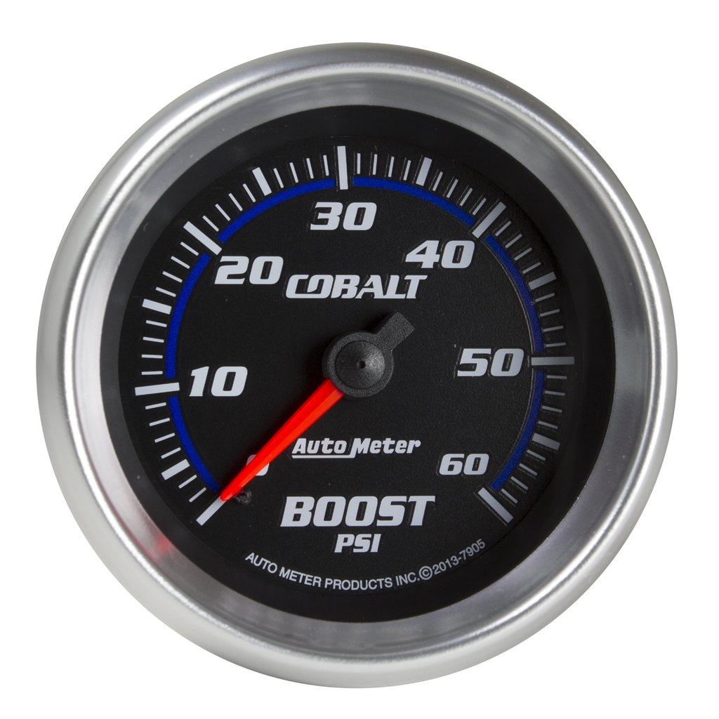 AutoMeter 2-5/8" BOOST, 0-60 PSI, MECHANICAL, COBALT