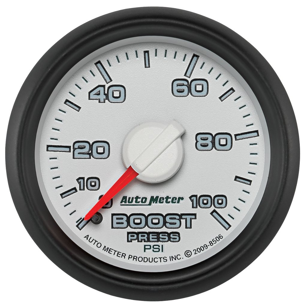 AutoMeter 2-1/16" BOOST, 0-100 PSI, MECHANICAL, GEN 3 DODGE FACTORY MATCH