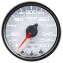 AutoMeter 2-1/16" TRANSMISSION TEMPERATURE, 100-300 °F, STEPPER MOTOR, SPEK-PRO, WHITE DIAL, BLACK BEZEL, CLEAR LENS