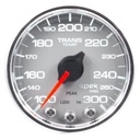 AutoMeter 2-1/16" TRANSMISSION TEMPERATURE, 100-300 °F, STEPPER MOTOR, SPEK-PRO, SILVER DIAL, CHROME BEZEL, CLEAR LENS