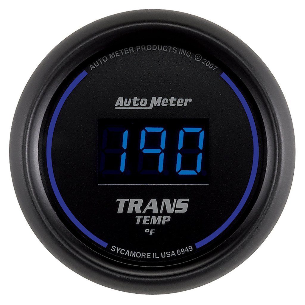 AutoMeter 2-1/16" TRANSMISSION TEMPERATURE, 0-340 °F, COBALT DIGITAL
