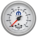 AutoMeter 2-5/8" TRANSMISSION TEMPERATURE, W/ PEAK & WARN, 100-260 °F, STEPPER MOTOR, WHITE, MOPAR