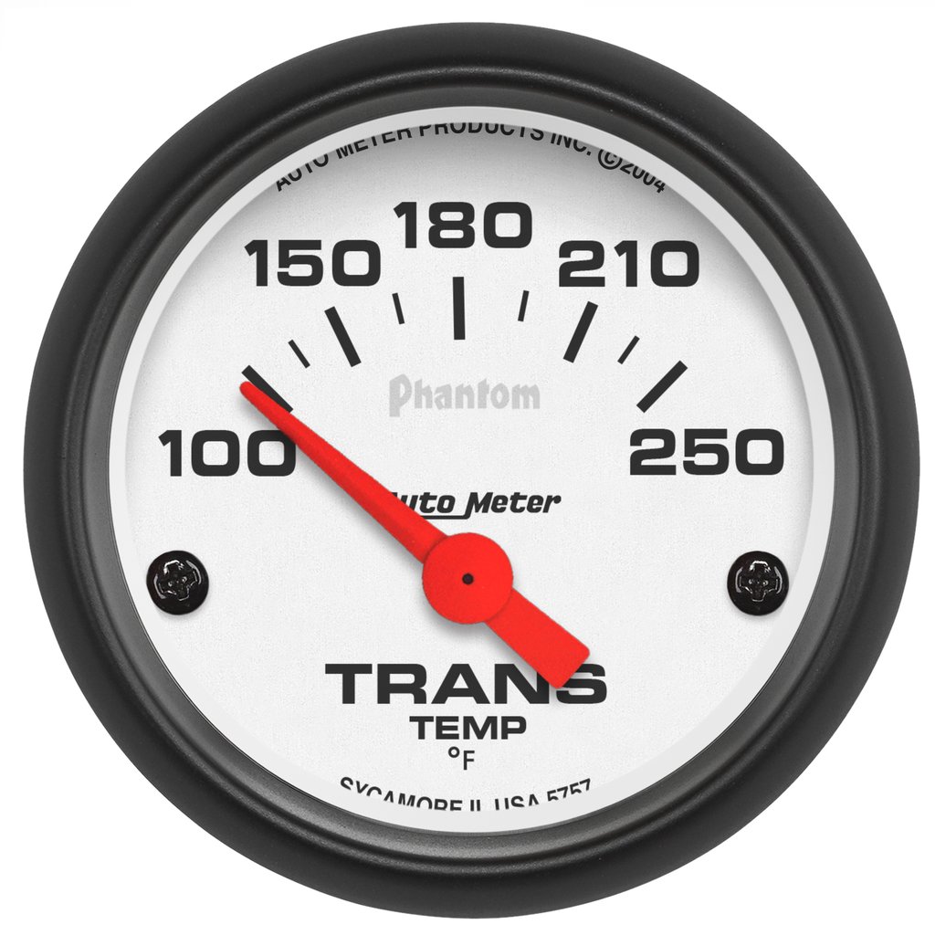 AutoMeter 2-1/16" TRANSMISSION TEMPERATURE, 100-250 °F, AIR-CORE, PHANTOM