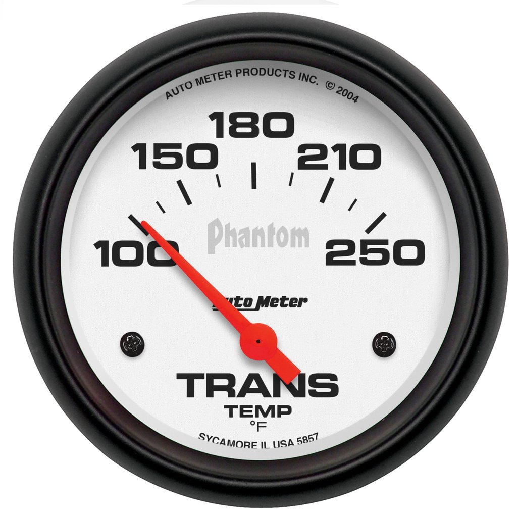 AutoMeter 2-5/8" TRANSMISSION TEMPERATURE, 100-250 °F, AIR-CORE, PHANTOM