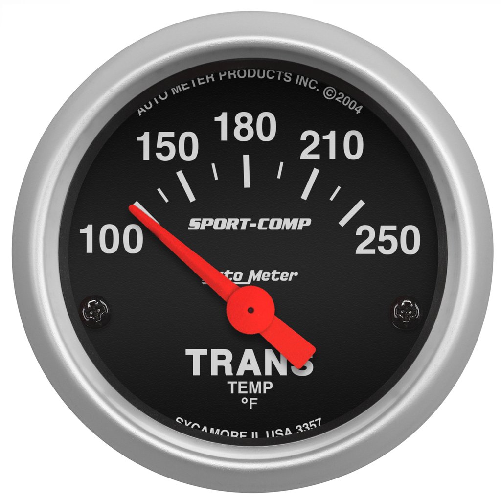 AutoMeter 2-1/16" TRANSMISSION TEMPERATURE, 100-250 °F, AIR-CORE, SPORT-COMP