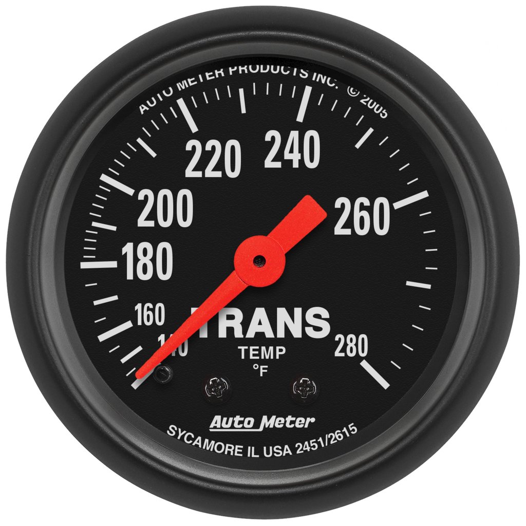 AutoMeter 2-1/16" TRANSMISSION TEMPERATURE, 140-280 °F, MECHANICAL, Z-SERIES