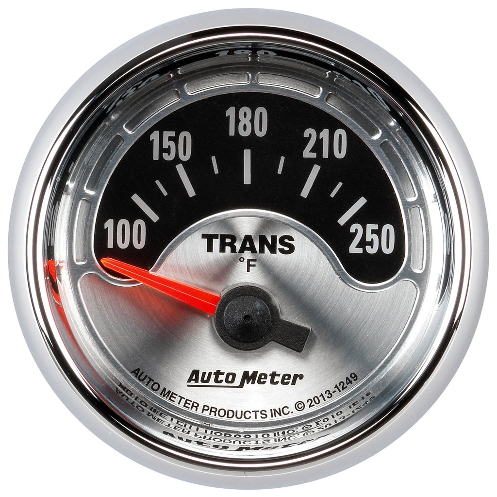 AutoMeter 2-1/16" TRANSMISSION TEMPERATURE, 100-250 °F, AIR-CORE, AMERICAN MUSCLE