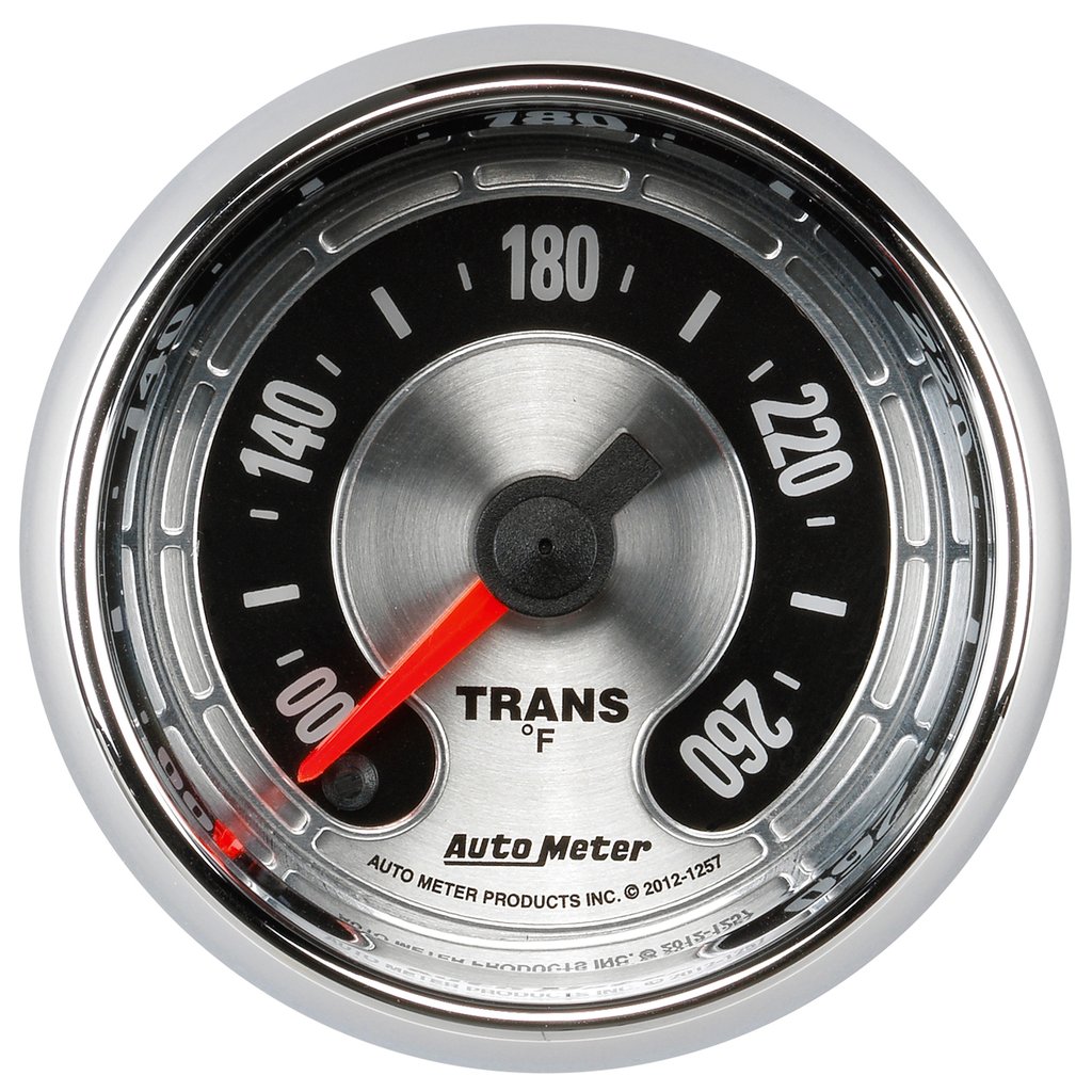 AutoMeter 2-1/16" TRANSMISSION TEMPERATURE, 100-260 °F, STEPPER MOTOR, AMERICAN MUSCLE