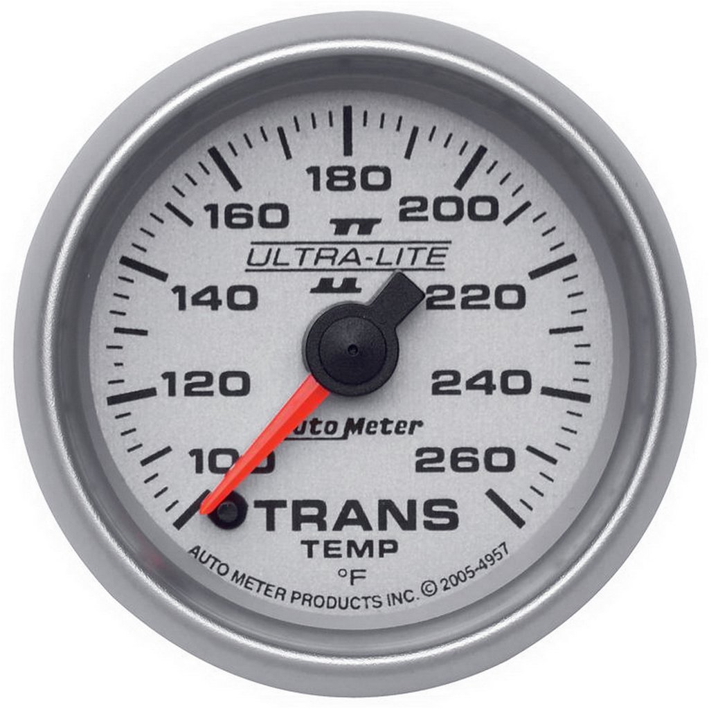 AutoMeter 2-1/16" TRANSMISSION TEMPERATURE, 100-260 °F, STEPPER MOTOR, ULTRA-LITE II