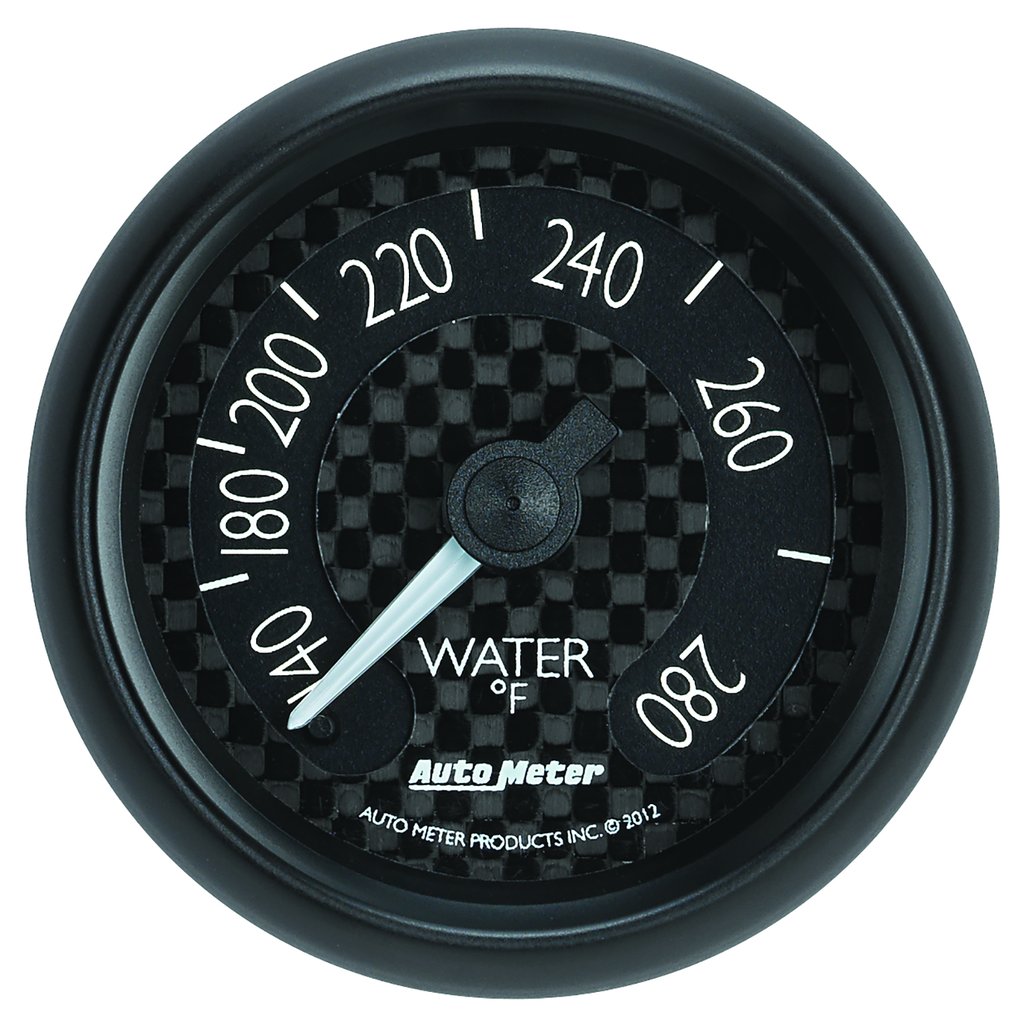 AutoMeter 2-1/16" WATER TEMPERATURE, 140-280 °F, 6 FT., MECHANICAL, GT