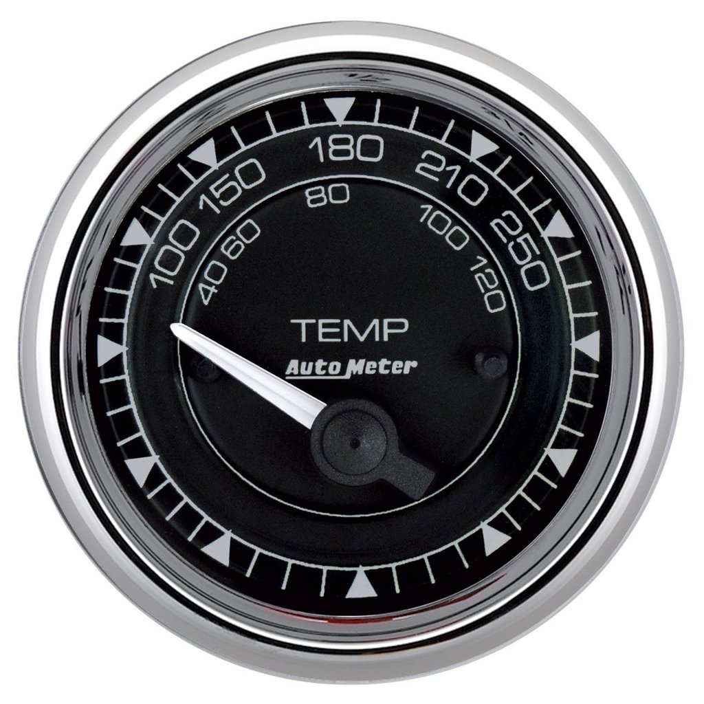 AutoMeter 2-1/16" WATER TEMPERATURE, 100-250 °F, CHRONO CHROME