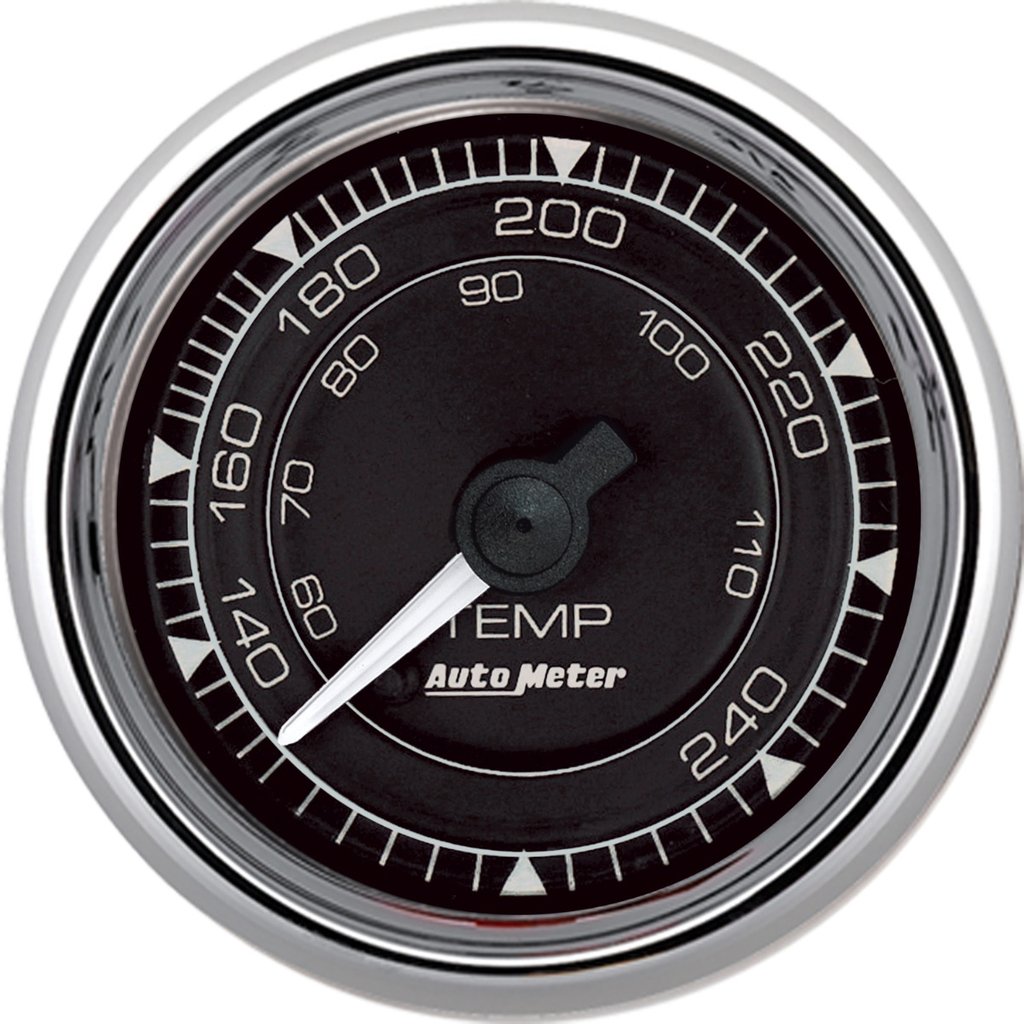 AutoMeter 2-1/16" WATER TEMPERATURE, 120-240 °F, CHRONO CHROME