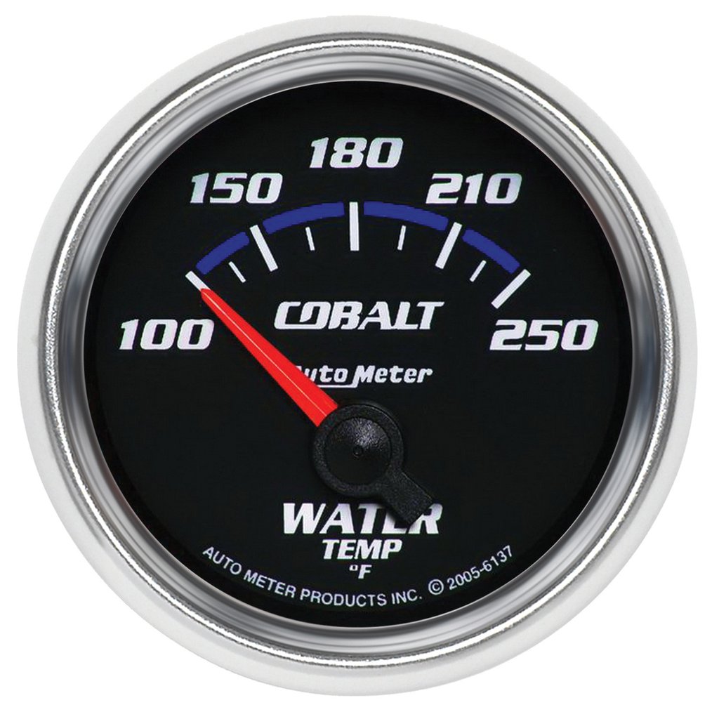 AutoMeter 2-1/16" WATER TEMPERATURE, 100-250 °F, AIR-CORE, COBALT