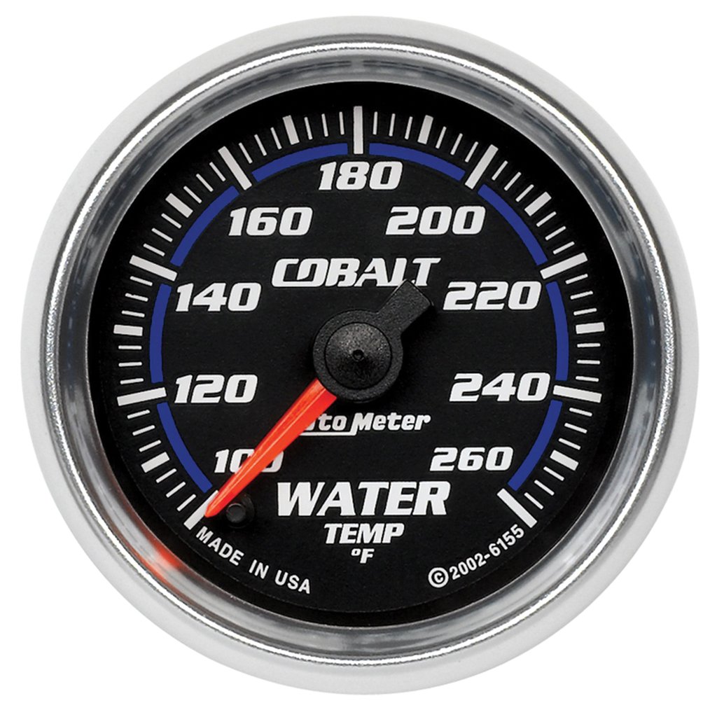 AutoMeter 2-1/16" WATER TEMPERATURE, 100-260 °F, STEPPER MOTOR, COBALT