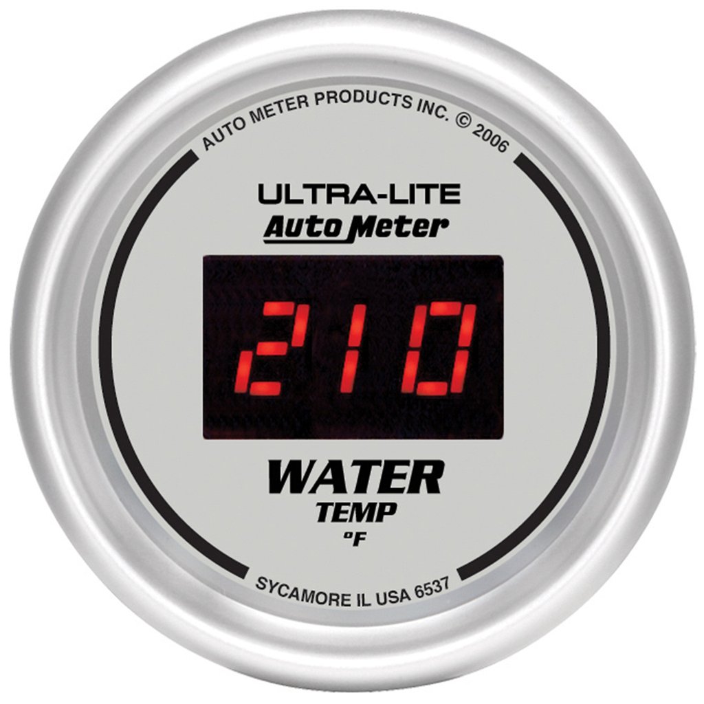 AutoMeter 2-1/16" WATER TEMPERATURE, 0-340 °F, ULTRA-LITE DIGITAL