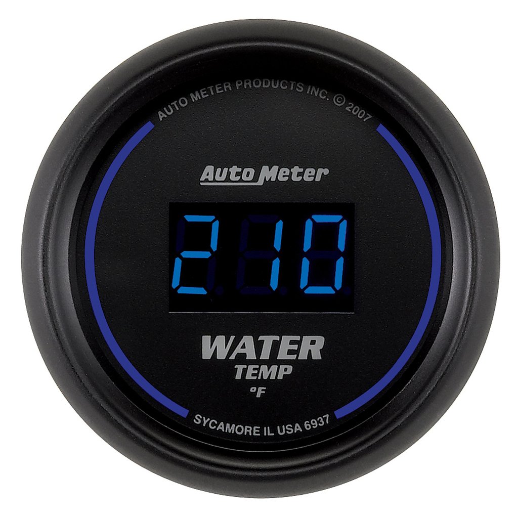 AutoMeter 2-1/16" WATER TEMPERATURE, 0-340 °F, COBALT DIGITAL