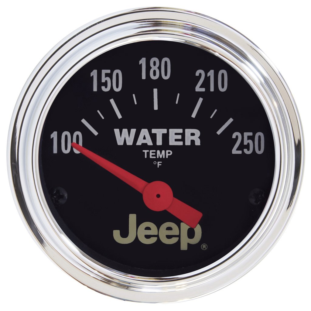 AutoMeter 2-1/16" WATER TEMPERATURE, 100-250 °F, AIR-CORE, JEEP