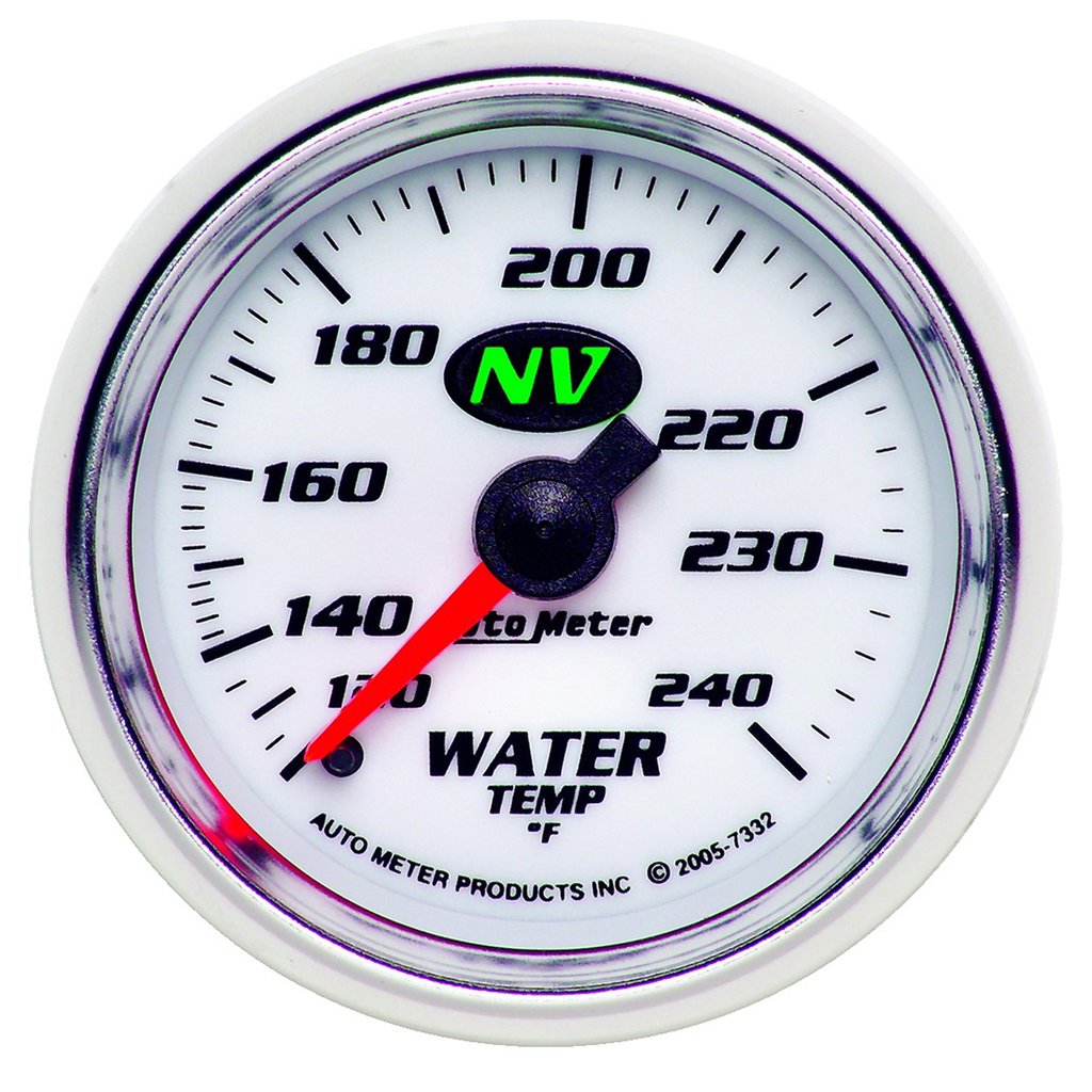 AutoMeter 2-1/16" WATER TEMPERATURE, 120-240 °F, 6 FT., MECHANICAL, NV