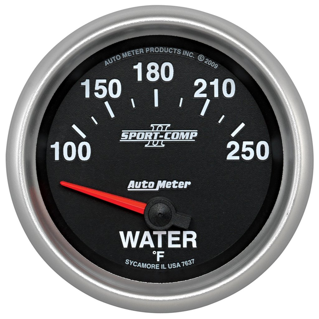 AutoMeter 2-5/8" WATER TEMPERATURE, 100-250 °F, AIR-CORE, SPORT-COMP II