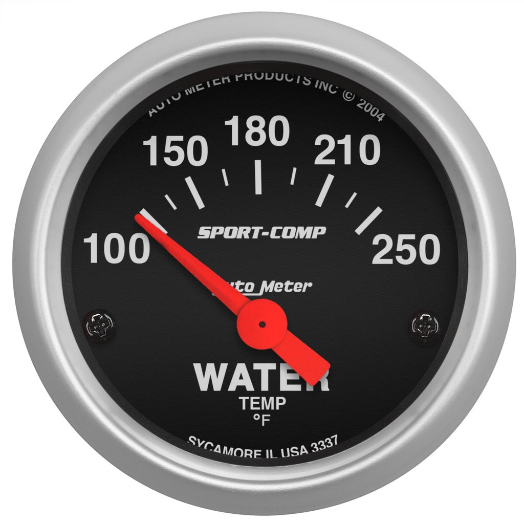 AutoMeter 2-1/16" WATER TEMPERATURE, 100-250 °F, AIR-CORE, SPORT-COMP