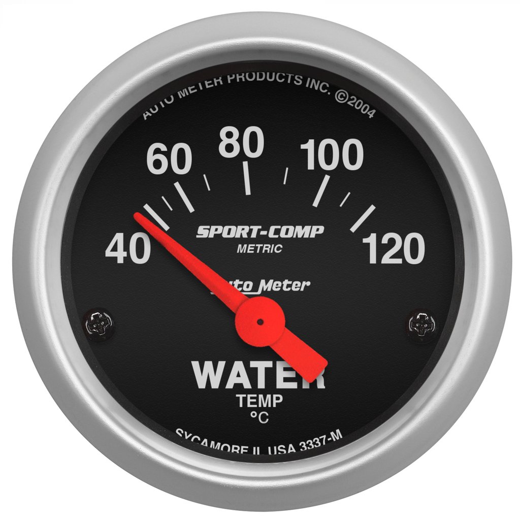 AutoMeter 2-1/16" WATER TEMPERATURE, 40-120 °C, AIR-CORE, SPORT-COMP