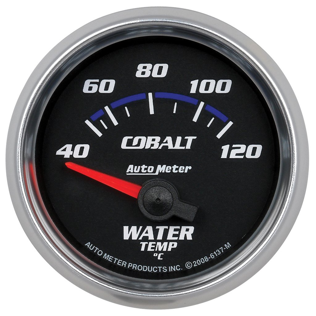 AutoMeter 2-1/16" WATER TEMPERATURE, 40-120 °C, AIR-CORE, COBALT