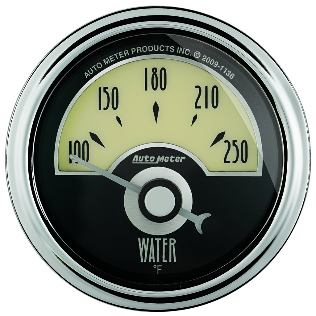 AutoMeter 2-1/16" WATER TEMPERATURE, 100-250 °F, AIR-CORE, CRUISER AD