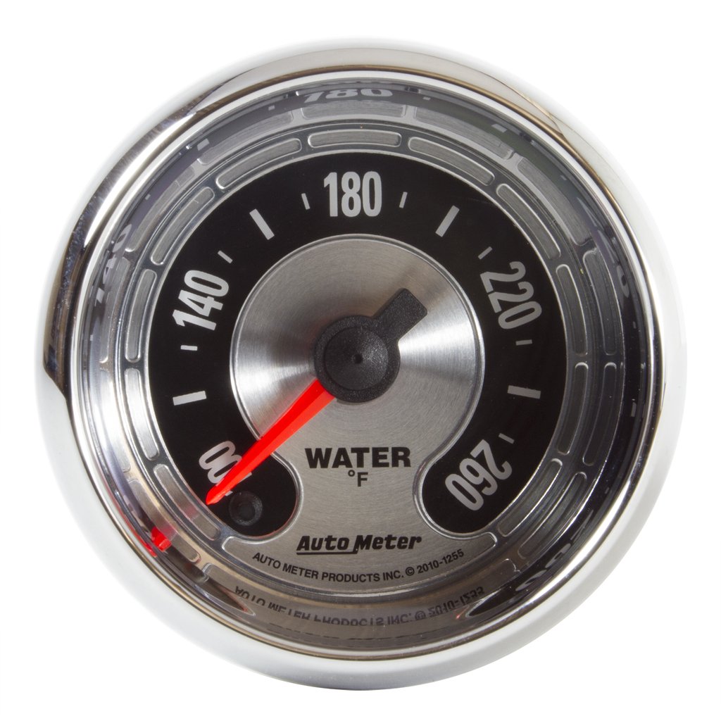 AutoMeter 2-1/16" WATER TEMPERATURE, 100-260 °F, STEPPER MOTOR, AMERICAN MUSCLE