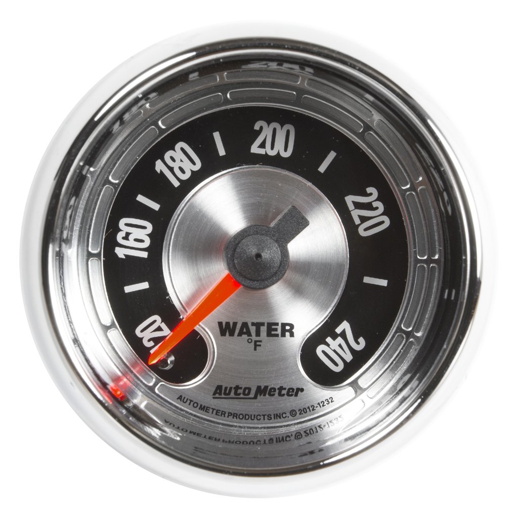AutoMeter 2-1/16" WATER TEMPERATURE, 100-240 °F, 6 FT., MECHANICAL, AMERICAN MUSCLE
