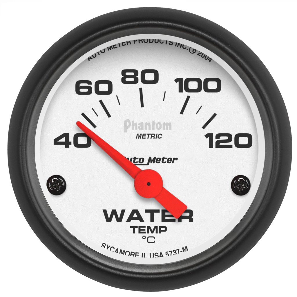 AutoMeter 2-1/16" WATER TEMPERATURE, 40-120 °C, AIR-CORE, PHANTOM