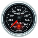 AutoMeter 2-1/16" WATER TEMPERATURE, 100-260 °F, STEPPER MOTOR, SPORT-COMP II
